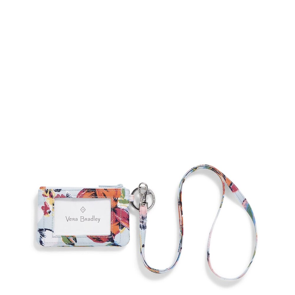 5319 Women's Recycled Lighten Up Reactive Zip Id Case And Lanyard Combo,